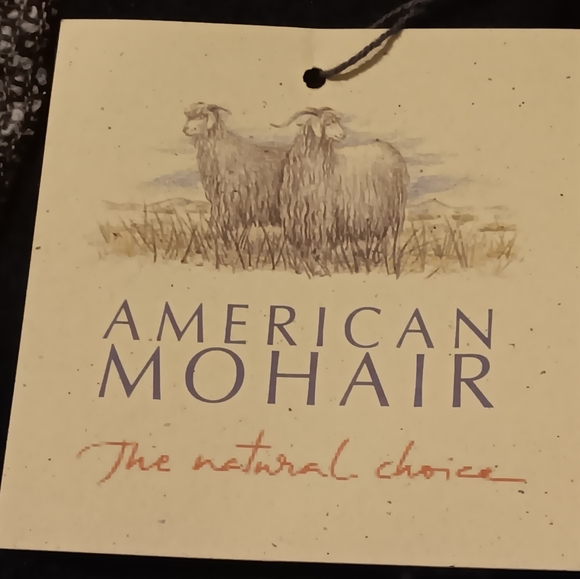 Dolores Unique Fleece Mohair Angora Jacket Black- Gray Sz XL/XXL Unisex - Picture 3 of 12